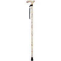 Loops Deluxe Ambidextrous Foldable Walking Cane - 5 Height Settings - Blossom