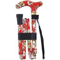 Loops Deluxe Ambidextrous Foldable Walking Cane - 5 Height Settings - Rouge Design
