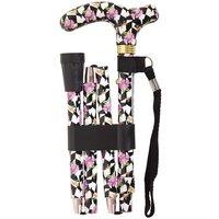 Loops Deluxe Ambidextrous Foldable Walking Cane - 5 Height Settings - Broadway Design