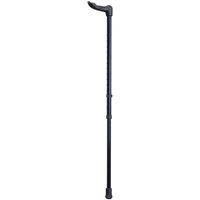 Loops Right Handed Ergonomic Handled Walking Stick - Palm Grip - 14 Heght Settings