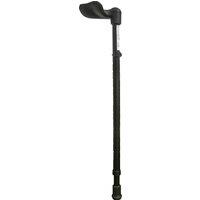 Loops Left Handed Ergonomic Handled Walking Stick - Telescopic Height - Matt Black