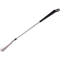 Loops Long Metal Shoe Horn - 61cm Long Shoe Remover Tool - Easy Grip Handheld Aid