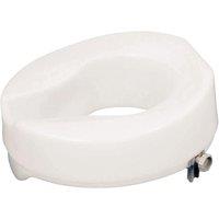 Loops Easy Fit Raised Plastic Toilet Seat - Raised 2 Inches - Anti Bacterial Finish