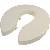Loops Foam Padded Raised Toilet Seat - Raised 2 Inches - Easy Install Removable Cover