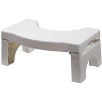 Loops Folding Bathroom Toilet Squat Stool - Easy to Clean - Fits Neatly Around Toilet