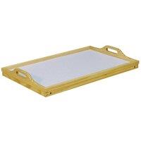 Loops Folding Adjustable Wooden Bed Tray - Easy to Clean - Angle Adjusting Lap Tray