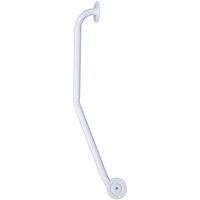Loops 720mm White Curved Handrail - Ideal for Doorwars & Stairwells - Right Handed