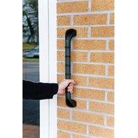 Loops 18 Inch Outdoor Grab Bar - Non Slip Ribbed Finish Grip - Weather Resistant