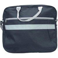 Loops Black Scooter Shopping Bag - Two Storage Compartments - Mesh Side Pockets