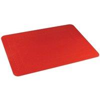 Loops Red Silicone Rubber Anti Slip Table Mat - 355 x 255mm - Dishwasher Safe Dining