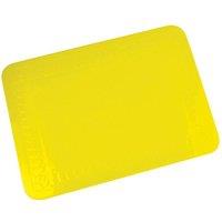 Loops Yellow Silicone Rubber Anti Slip Table Mat - 255 x 185mm - Dishwasher Safe