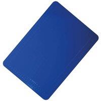 Loops Blue Silicone Anti Slip Table Mat - 350 x 250mm - Dishwasher Safe Dining Mat