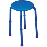 Loops Blue Multi Purpose Stackable Stool Rust proof Aluminium Frame Height Adjustable