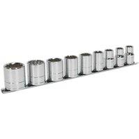 Loops 9 PACK - Whitworth Socket Set - 1/2 Imperial Square Drive 12 Point HIGH TORQUE