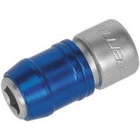Loops 10mm Quick Release Bit Adaptor - 3/8 Inch Sq Drive - Chrome Vanadium Steel in Metallics
