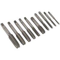 Loops 10pc Metric Tap Set - M3 to M12 - TUNGSTEN Socket Threading / Tapping Bit Kit