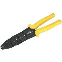 Loops 250mm Stripping & Crimping Tool - Insulated Handgrips - 3mm Steel Construction in Metallics