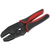 Loops Ratchet Crimping Tool Without Jaws - Steel Construction - Soft Grip Handles in Metallics