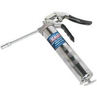 Loops Pistol Type Grease Gun - 3-Way Fill - Rigid Delivery Tube - Die-Cast Pump Head
