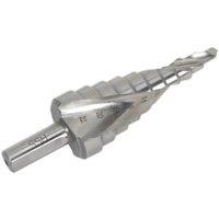 Loops HSS 4341 Spiral Flute Step Drill Bit - 4mm to 22mm Holes - Precision Drilling