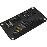 Loops 98 Piece Drill & Bit Accessory Set - 25 & 50mm Bits - Nut Driver - Countersink