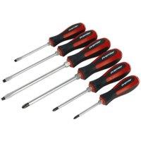 Loops 6 PACK Hammer Through Screwdriver Set - Hardened Steel Hammer Strike Chisel Caps in Metallics