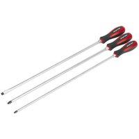 Loops 3 PACK Hammer Through Screwdriver Set - 450mm EXTRA LONG Hammer Strike Caps