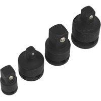 Loops 4 PACK - IMPACT Socket Adapter Size Converter Set - Imperial Square Drive Nut