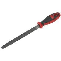 Loops 200mm Half-Round Engineers File - Double Cut Coarse - Comfort Grip Handle