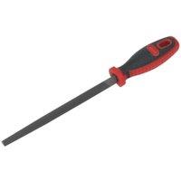 Loops 200mm 3-Square Engineers File - Double Cut - Coarse - Comfort Grip Handle