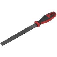 Loops 200mm Flat Taper Engineers File - Double Cut - Coarse - Comfort Grip Handle