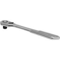 Loops Low Profile 90-Tooth Ratchet Wrench - 1/2 Inch Sq Drive - Flip Reverse Mechanism