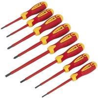 Loops 8 PACK VDE Screwdriver Set - 1000V AC Shock Proof Insulated Shafts Comfort Grip