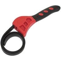 Loops 150mm Adjustable Strap Wrench - Soft Grip Handle - Oil Filter Removal Strap
