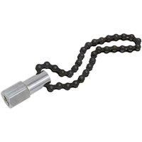 Loops 1/2" Sq Drive Oil Filter Chain Wrench - 135mm Capacity - Heavy Duty Chain