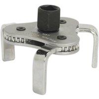 Loops Oil Filter Claw Wrench - 3/8" & 1/2" Sq Drive - 63mm to 103mm Capacity - Steel in Metallics