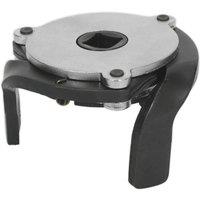 Loops Magnetic Oil Filter Claw Wrench - 3/8" Sq Drive - 60mm to 93mm Capacity - Steel in Metallics
