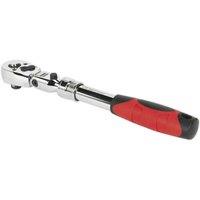 Loops Extendable Flip Reverse Ratchet Wrench - 3/8 Inch Sq Drive - Locking Flexi-Head