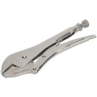 Loops 230mm Locking Pliers - Straight Deeply Serrated 45mm Jaws - Hardened Teeth