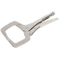 Loops 280mm Locking C-Clamp Pliers - 90mm Capacity Jaws - One-Handed Operation