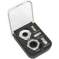 Loops 5 Piece Palm Ratchet Set - 1/4" & 3/8" Sq Drive - 72-Tooth Ratchet - Bit Adaptor