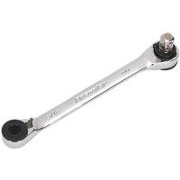 Loops Reversible Ratchet Spanner - 1/4" Sq Drive Adaptor - 1/4" & 5/16" Hex Drive