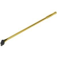Loops 600mm Breaker Pull Bar - Replaceable 1/2" Sq Drive Knuckle - Gold Chrome Finish