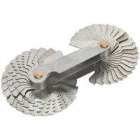 Loops 52 Piece Folding Screw Pitch Gauge Set - 0.25mm to 6mm - BSW & Metric Profile