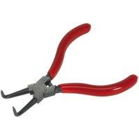 Loops 140mm Bent Nose Internal Circlip Pliers - Spring Loaded Jaws - Non-Slip Tips