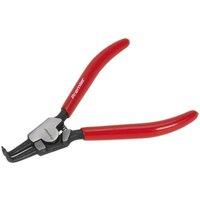 Loops 180mm Bent Nose External Circlip Pliers - Spring Loaded Jaws - Non-Slip Tips