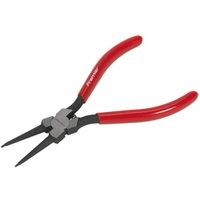 Loops 180mm Straight Nose Internal Circlip Pliers - Spring Loaded Jaws - Non-Slip Tips