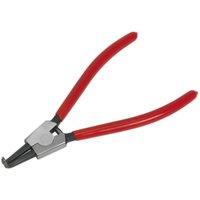 Loops 230mm Bent Nose External Circlip Pliers - Spring Loaded Jaws - Non-Slip Tips
