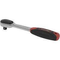 Loops 72-Tooth Dust-Free Ratchet Wrench - 1/4" Sq Drive - Textured Grip - Flip Reverse