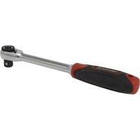Loops 72-Tooth Compact Head Ratchet Wrench - 3/8" Sq Drive - Flip Reverse - Soft Grip